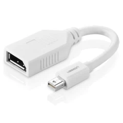 Convertor Video DP tata la DP Femeie, 4k*2k, Suport Thunderbolt 2, 15cm, Ugreen, 10445 - Alb Alb