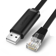 Cablu LAN Cupru pur placat cu aur, USB-A la RJ45, 3m, Ugreen, 60813 - Negru