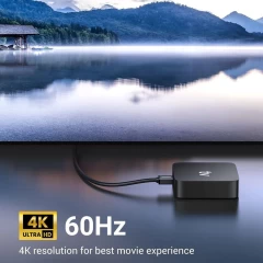Cablu Video HDMI la HDMI in unghi, suport 4k@30Hz , 2m, Ugreen, 10173 - Negru Negru