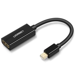 Convertor Video/Audio Mini DP la HDMI, Suport 1060P@60Hz , 25cm, Ugreen, 10461 - Negru