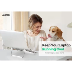 Suport laptop mobil pentru birou, Ugreen, 80348 - Silver Silver