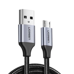 Cablu Date USB la Micro-USB, QC 2.0, 2A, 1,5 m, Ugreen, 60147 - Negru Negru