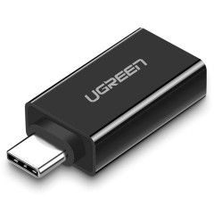 Adaptor OTG USB 3.0 la Type-C, pana la 5Gbps, Ugreen, 20808 - Negru