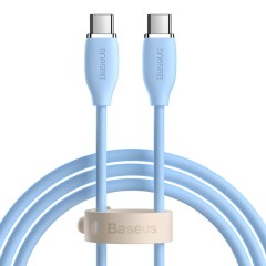 Cablu Date Type-C la Type-C, 100 W, 1,2 m, Baseus, CAGD030003 - Albastru