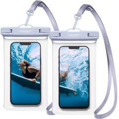 Pachet 2x Husa Subacvatica Telefon Waterproof, A601, Spigen - Albastru