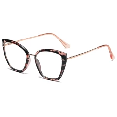 Ochelari Anti Lumina Albastra Arpex din Metal (WD605-N5) - Negru Roz Negru Roz