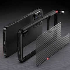Husa iPhone 14 Pro Arpex CarbonFuse - Negru Negru