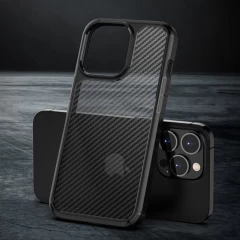 Husa iPhone 14 Pro Arpex CarbonFuse - Negru Negru
