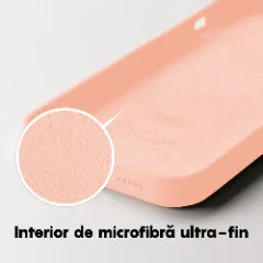 Husa iPhone 14 Casey Studios Premium Soft Silicone Pink Sand