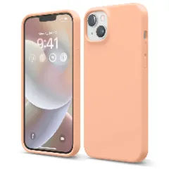 Husa iPhone 14 Casey Studios Premium Soft Silicone Pink Sand 