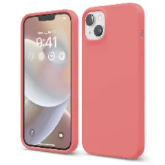 Husa iPhone 14 Casey Studios Premium Soft Silicone Roz 