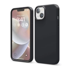 Husa iPhone 14 Casey Studios Premium Soft Silicone Negru