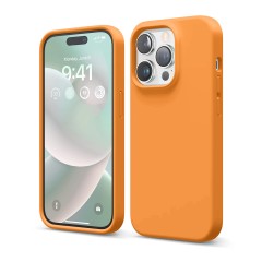 Husa iPhone 14 Pro Casey Studios Premium Soft Silicone - Nectarine