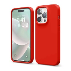 Husa iPhone 14 Pro Casey Studios Premium Soft Silicone - Red