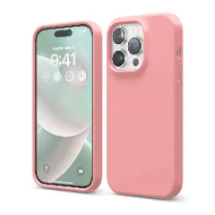Husa iPhone 14 Pro Casey Studios Premium Soft Silicone - Lilac Roz 