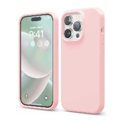 Husa iPhone 14 Pro Casey Studios Premium Soft Silicone - Roz