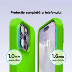 Husa iPhone 14 Pro Casey Studios Premium Soft Silicone - Neon Green Neon Green