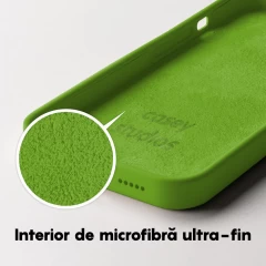 Husa iPhone 14 Pro Casey Studios Premium Soft Silicone - Acid Green Acid Green