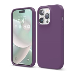 Husa iPhone 14 Pro Casey Studios Premium Soft Silicone - Light Purple