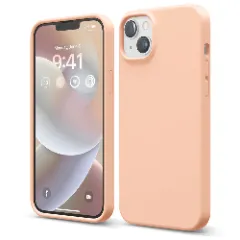 Husa iPhone 14 Plus Casey Studios Premium Soft Silicone Pink Sand 
