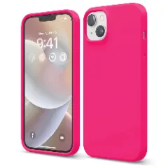 Husa iPhone 14 Plus Casey Studios Premium Soft Silicone Fuchsia 