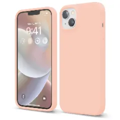 Husa iPhone 14 Plus Casey Studios Premium Soft Silicone Pink Sand 