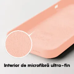 Husa iPhone 14 Plus Casey Studios Premium Soft Silicone Pink Sand