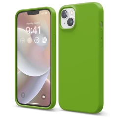 Husa iPhone 14 Plus Casey Studios Premium Soft Silicone Acid Green 