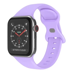 Curea Apple Watch 1/2/3/4/5/6/7/8/SE - 38/40/41 MM Silicone Sport Loop Casey Studios, din Silicon Casey Studios - Pink Sand Lillac 