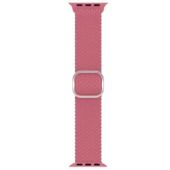 Curea Apple Watch 1/2/3/4/5/6/7/8/SE/Ultra - 42/44/45/49 MM Braided Loop Ajustabila Casey Studios, din Material Textil Casey Studios - Pink Pink