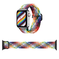Curea Apple Watch 1/2/3/4/5/6/7/8/SE/Ultra - 42/44/45/49 MM Braided Loop Ajustabila Casey Studios, din Material Textil Casey Studios - Mixed Colors Mixed Colors