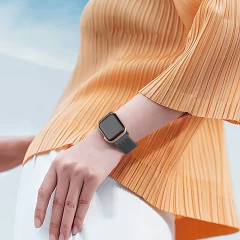 Curea Apple Watch 1/2/3/4/5/6/7/8/SE/Ultra - 42/44/45/49 MM Braided Loop Ajustabila Casey Studios, din Material Textil Casey Studios - Space Gray Space Gray