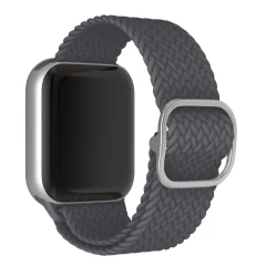 Curea Apple Watch 1/2/3/4/5/6/7/8/SE/Ultra - 42/44/45/49 MM Braided Loop Ajustabila Casey Studios, din Material Textil Casey Studios - Space Gray Space Gray