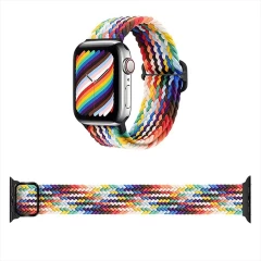 Curea Apple Watch 1/2/3/4/5/6/7/8/SE/Ultra - 38/40/42 MM Braided Loop Ajustabila Casey Studios, din Material Textil - Mixed Colors Mixed Colors