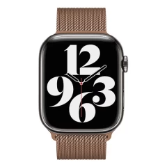 Curea Apple Watch 1/2/3/4/5/6/7/8/SE/Ultra - 42/44/45/49 MM Milanese Dual Loop Casey Studios, Metalica Casey Studios - Rose Gold Rose Gold