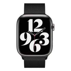 Curea Apple Watch 1/2/3/4/5/6/7/8/SE/Ultra - 42/44/45/49 MM Milanese Dual Loop Casey Studios, Metalica Casey Studios - Black Black