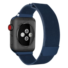 Curea Apple Watch 1/2/3/4/5/6/7/8/SE/Ultra - 42/44/45/49 MM Milanese Dual Loop Casey Studios, Metalica Casey Studios - Blue Blue