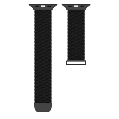 Curea Apple Watch 1/2/3/4/5/6/7/8/SE - 38/40/41 MM Milanese Dual Loop Casey Studios, Metalica Casey Studios - Black Black