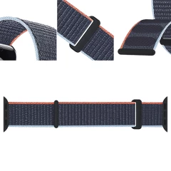 Curea Apple Watch 1/2/3/4/5/6/7/8/SE/Ultra 42/44/45/49 MM Nylon Sport Loop Casey Studios, din Material Textil Casey Studios - Dark Navy Blue Dark Navy Blue