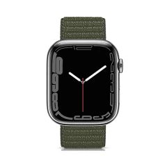 Curea Apple Watch 1/2/3/4/5/6/7/8/SE/Ultra 42/44/45/49 MM Nylon Sport Loop Casey Studios, din Material Textil Casey Studios - Army Green Army Green