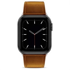 Curea Apple Watch 1/2/3/4/5/6/7/8/SE - 38/40/41 MM Premium din Piele Naturala Casey Studios Casey Studios - Maro Maro