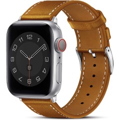 Curea Apple Watch 1/2/3/4/5/6/7/8/SE/Ultra - 42/44/45/49 MM Premium din Piele Naturala Casey Studios Casey Studios - Maro