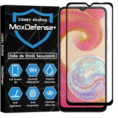 Folie Sticla CASEY STUDIOS pentru Samsung Galaxy A04E / A03s / A02s / A03 / A03 Core, Full Glue, Duritate Militara, Ultra HD, Protectie Profesionala Ecran 3D, Anti Zgarieturi, Anti Amprente, Anti Socuri, Margini Negre