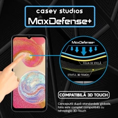 Folie Sticla CASEY STUDIOS pentru Samsung Galaxy A04E / A03s / A02s / A03 / A03 Core, Full Glue, Duritate Militara, Ultra HD, Protectie Profesionala Ecran 3D, Anti Zgarieturi, Anti Amprente, Anti Socuri, Margini Negre Negru