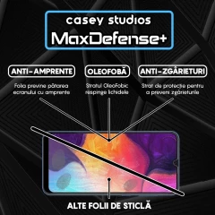 Folie Sticla CASEY STUDIOS pentru Samsung Galaxy A50 / A50s / A20 / A30 / A30s / M21 / M30 / M30s / M31, Full Glue, Duritate Militara, Ultra HD, Protectie Profesionala Ecran 3D, Anti Zgarieturi, Anti Amprente, Anti Socuri, Margini Negre Negru