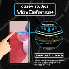 Folie Sticla CASEY STUDIOS pentru Samsung Galaxy A52S 5G / A52 5G / A52 4G, Full Glue, Duritate Militara, Ultra HD, Protectie Profesionala Ecran 3D, Anti Zgarieturi, Anti Amprente, Anti Socuri, Margini Negre Negru
