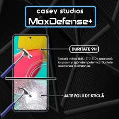 Folie Sticla CASEY STUDIOS pentru Samsung Galaxy M53, Full Glue, Duritate Militara, Ultra HD, Protectie Profesionala Ecran 3D, Anti Zgarieturi, Anti Amprente, Anti Socuri, Margini Negre Negru