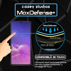 Folie Sticla CASEY STUDIOS pentru Samsung Galaxy S10E, Full Glue, Duritate Militara, Ultra HD, Protectie Profesionala Ecran 3D, Anti Zgarieturi, Anti Amprente, Anti Socuri, Margini Negre Negru