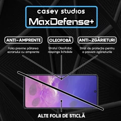 Folie Sticla CASEY STUDIOS pentru Samsung Galaxy S10E, Full Glue, Duritate Militara, Ultra HD, Protectie Profesionala Ecran 3D, Anti Zgarieturi, Anti Amprente, Anti Socuri, Margini Negre Negru