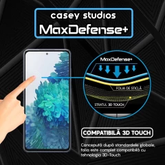 Folie Sticla CASEY STUDIOS pentru Samsung Galaxy S20 FE 4G / S20 FE 5G, Full Glue, Duritate Militara, Ultra HD, Protectie Profesionala Ecran 3D, Anti Zgarieturi, Anti Amprente, Anti Socuri, Margini Negre Negru